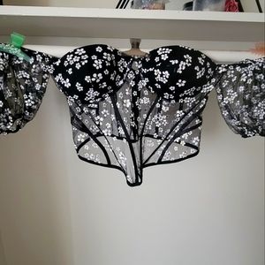 Plus Size Crop Bustier